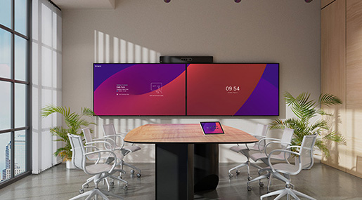 Flames behind display products