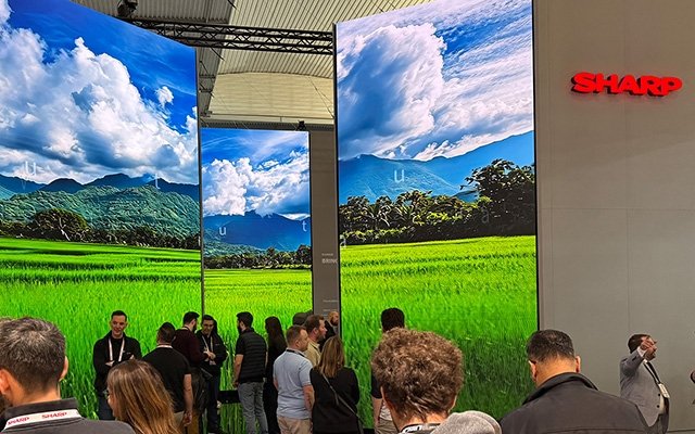 Most energy efficient LED creates spectacular Sharp showpiece at ISE Most energy efficient LED creates spectacular Sharp showpiece at ISE